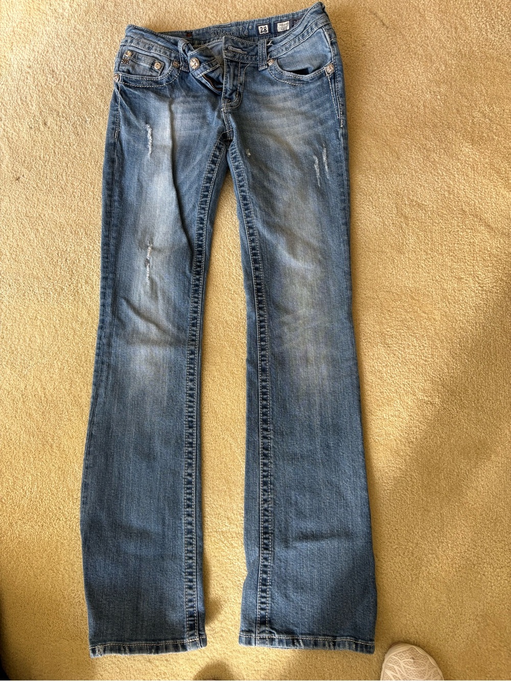 Miss Me Blue Women's Bootcut Jeans Sz 28